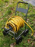 Tuinslanghaspel met slang, Ophalen, Gebruikt, Tuinslanghaspel