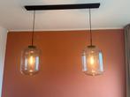 Rookglazen Hanglamp incl hang systeem, Ophalen, Zo goed als nieuw, Glas, Minder dan 50 cm