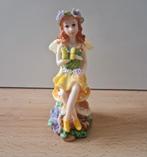 Herfst elfje fee beeldje beeld paddestoel vlinder geel elf, Ophalen of Verzenden, Zo goed als nieuw, Dier