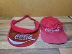 Pet en zonneklep met gebruikerssporen, Pet, Gedragen, Coca-Cola, One size fits all