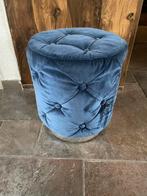 Kleine blauwe poef - Efteling hotel stijl, Ophalen, Zo goed als nieuw