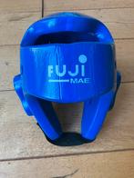 Blauwe Fuji Mae hoofdbeschermer maat s, Ophalen of Verzenden, Zo goed als nieuw, Taekwondo, Vechtsportbescherming