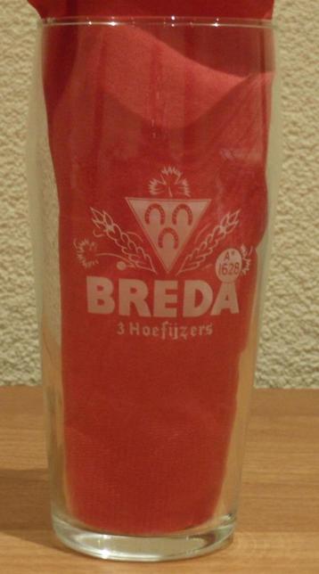 Breda 3 hoefijzers bierglas beschikbaar voor biedingen