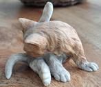 wassende kat beeldje 7x6x6cm, Ophalen of Verzenden, Zo goed als nieuw, Dier