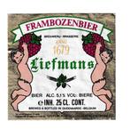 Bieretiket  Frambozenbier - Liefmans, Oudenaarde België, Verzamelen, Biermerken, Ophalen of Verzenden, Zo goed als nieuw, Overige typen