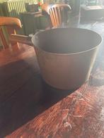 Vintage Koperen Steelpan met Houten Handvat, Ophalen, Gebruikt, Overige materialen, Los bestek