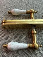 Porseleinen Handvat met Roze Bloem, Doe-het-zelf en Verbouw, Hang- en Sluitwerk, Ophalen of Verzenden, Zo goed als nieuw, Overige materialen