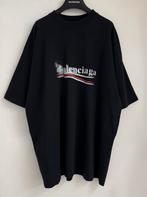 Balenciaga Political Stencil T-Shirt Zwart Oversized Maat L, Maat 52/54 (L), Zwart, Ophalen of Verzenden, Zo goed als nieuw