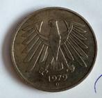 Duitsland 1979 D munt,  5 mark, volgnr 97, Ophalen of Verzenden, Duitsland, Losse munt