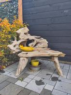 Fraai en robuust houten tuinbankje, Ophalen, Gebruikt, Hout