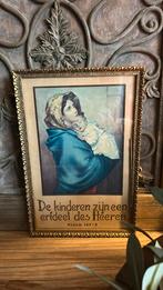 Oude prent met bijbeltekst, Antiek en Kunst, Ophalen
