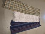 Tafelkleden: creme en blauw-paars en plaid: groen geruit, Ophalen, Overige materialen, Gebruikt, Binnen