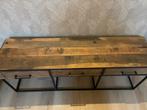 Tv meubel / dressoir laag van “wrak” hout, Huis en Inrichting, Tafels | Sidetables, Ophalen, 100 tot 150 cm, Zo goed als nieuw