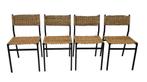 Vintage stoelen set van 4 - Se05 Martin Visser - Spectrum, Huis en Inrichting, Stoelen, Gebruikt, Bruin, Vintage, Vier