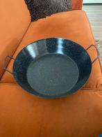 Wok / Braadpan zwart / wit gespikkeld, Antiek en Kunst, Antiek | Emaille, Ophalen of Verzenden