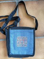 Leuk klein stoffen tasje. Zwart mt spijkerbroek blauwe kleur, Ophalen of Verzenden, Zo goed als nieuw, Zwart, Schoudertasje