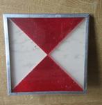 Wagon Duits reflector bord Signal Zg 3 trein memorabilia, Antiek en Kunst, Curiosa en Brocante, Ophalen of Verzenden