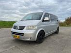 Volkswagen Transporter 2.5 TDI 128KW Dubbel cabine AUT 2004, Auto's, Zwart, Volkswagen, 2020 kg, Diesel