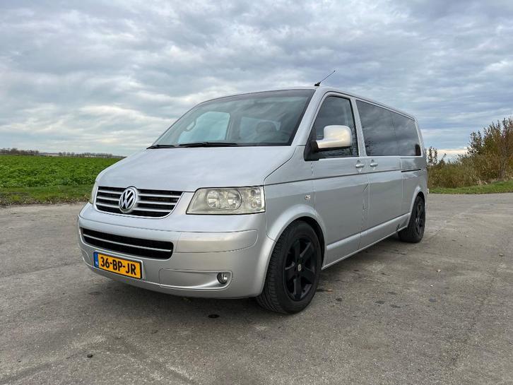 Volkswagen Transporter 2.5 TDI 128KW Dubbel cabine AUT 2004, Auto's, Bestelauto's, Particulier, Volkswagen, Diesel, Euro 3, Automaat