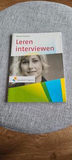 Marian Hulshof - Leren interviewen, Ophalen of Verzenden, Zo goed als nieuw, Marian Hulshof
