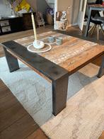 Mooie vierkante salontafel 1x1 meter, Huis en Inrichting, Tafels | Salontafels, Ophalen, Gebruikt, 50 tot 100 cm, Minder dan 50 cm