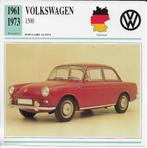 Krt11 autokaart volkswagen variant 1500 ( 1961 - 1973 ), Ophalen of Verzenden, Zo goed als nieuw, Auto's