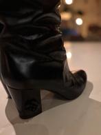 Chanel Elegante zwarte leren laarzen, Kleding | Dames, Schoenen, Ophalen of Verzenden, Gedragen, Zwart, Hoge laarzen