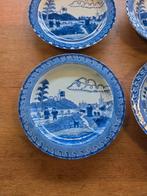 6 Chinees porseleinen Scheveningen bordjes Kangxi, Antiek en Kunst, Ophalen of Verzenden