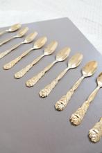 Goudkleurige lepeltjes rozen, Huis en Inrichting, Ophalen of Verzenden, Gebruikt, Overige materialen