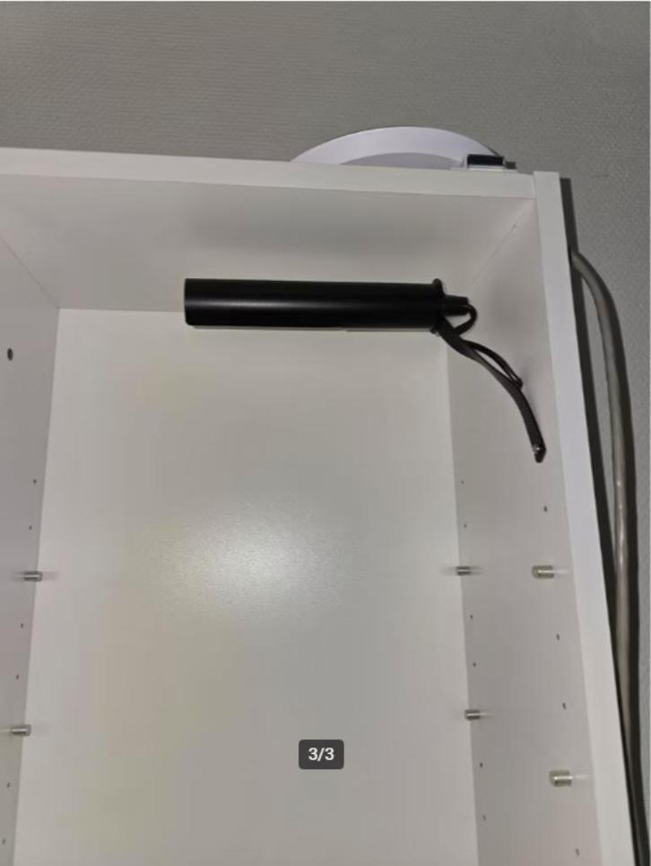 Hangkast met lamp - 170x42x19, Huis en Inrichting, Kasten | Kledingkasten, Zo goed als nieuw, 150 tot 200 cm, Minder dan 50 cm