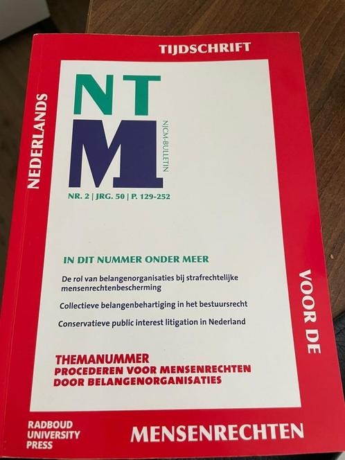 Tijdschrift NTM – Nederlands Tijdschrift voor de Mensenrecht, Boeken, Studieboeken en Cursussen, Nieuw, Alpha, Ophalen of Verzenden