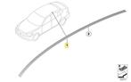 Dakrail daklijst dakdrager roof rail zwart rechts BMW 5 seri, Ophalen, -, -, Nieuw
