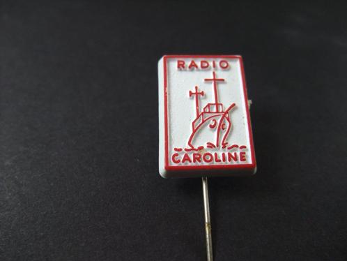 Radio Caroline eerste zeezender voor de Britse kust , speld., Verzamelen, Speldjes, Pins en Buttons, Gebruikt, Overige onderwerpen