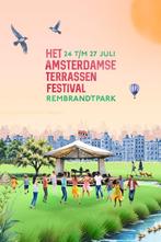 2 tickets do 24 juli Het Amsterdamse Terrassen Festival, Twee personen