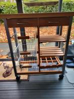 Keuken trolley (metaal en hout), Ophalen, Gebruikt, 50 tot 100 cm, Minder dan 100 cm
