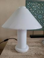 Moderne design schemerlamp lamp wit glas mushroom tafellamp, Huis en Inrichting, Minder dan 50 cm, Glas, Modern, Gebruikt
