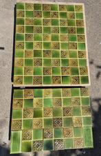 Set van 31 art nouveau tegels, viervlaks 15x15cm, Antiek en Kunst, Ophalen