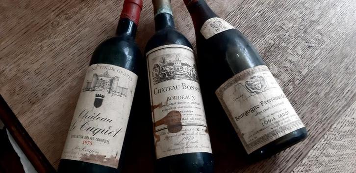 Collectie van 3 Oude Wijnen, Verzamelen, Wijnen, Ophalen