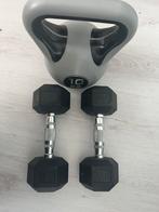 Dumbells, kettlebells, bal, Sport en Fitness, Ophalen of Verzenden, Zo goed als nieuw, Fitnessbal