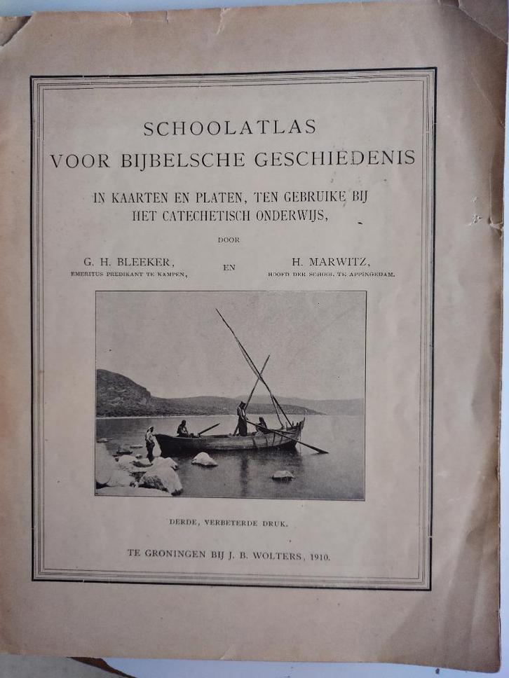 schoolatlas voor bijbelse geschiedenis, Antiek en Kunst, Antiek | Boeken en Bijbels, Ophalen of Verzenden