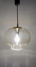 Vintage Peill & Putzler hanglamp messing amber retro 70's, Huis en Inrichting, Lampen | Hanglampen, Ophalen of Verzenden, Gebruikt