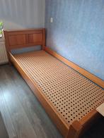 2 x Eiken houten eenpersoons bed, Huis en Inrichting, Ophalen, 90 cm, Eenpersoons, Bruin