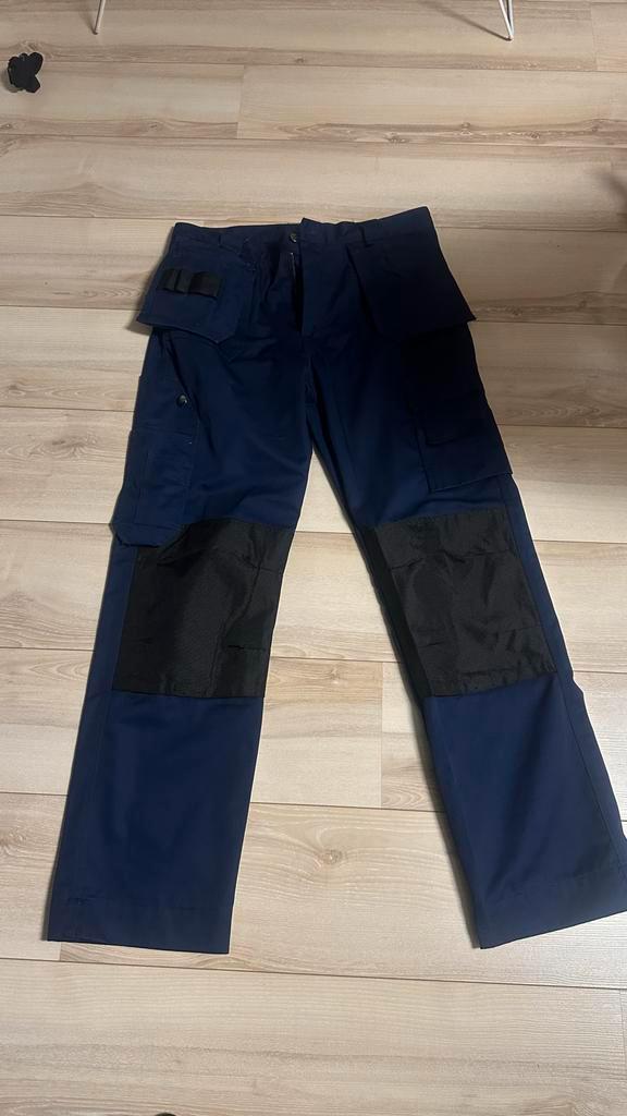 OXAA Werkbroek Blauw,helaas te groot daarom weg maat L, Kleding | Heren, Broeken en Pantalons, Zo goed als nieuw, Maat 52/54 (L)
