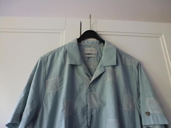 7 Cast Iron L - Blauw, Kleding | Heren, Overhemden, Nieuw, Halswijdte 41/42 (L), Blauw, Ophalen of Verzenden