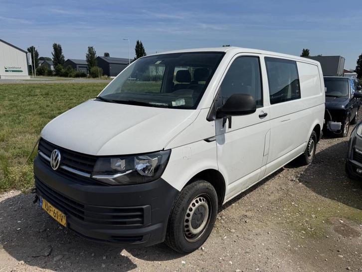 Volkswagen Transporter 2.0 TDI Dubbele Cabine 2019 MARGE DC, Auto's, Bestelauto's, Bedrijf, ABS, Airbags, Airconditioning, Bluetooth