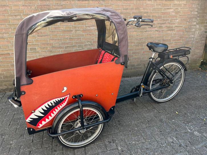 Electrische Bakfiets babboe Big-E, Fietsen en Brommers, Fietsen | Bakfietsen, Gebruikt, Overige merken, 4 kinderen of meer, Elektrisch