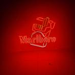 Marlboro Neon Reclame Verlichting, Vintage, Ophalen of Verzenden, Zo goed als nieuw, Glas