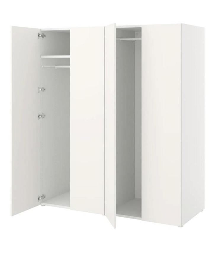 IKEA PLATSA Kledingkast/Wardrobe + spiegeldeur/mirror door, Huis en Inrichting, Kasten | Kledingkasten, Zo goed als nieuw, 150 tot 200 cm