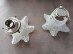 2 Franse antieke lamphouders, Ophalen, Gebruikt