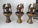 *3 zéér grote prachtige zware antieke beelden in terracotta, Ophalen